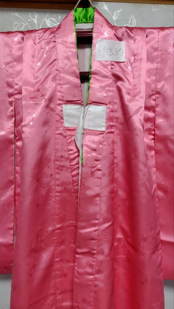 RK537洗える子供着物着丈93センチ裄丈42センチ綺麗美品3歳用