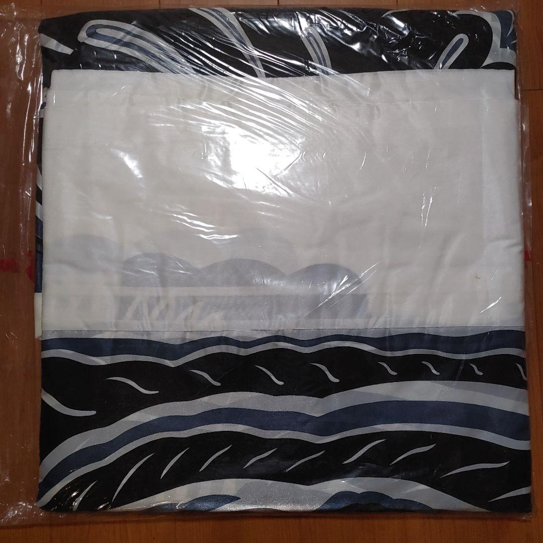 旭*イ様 鯉のぼり 黒10m サテン生地 単品 未使用 シミあり