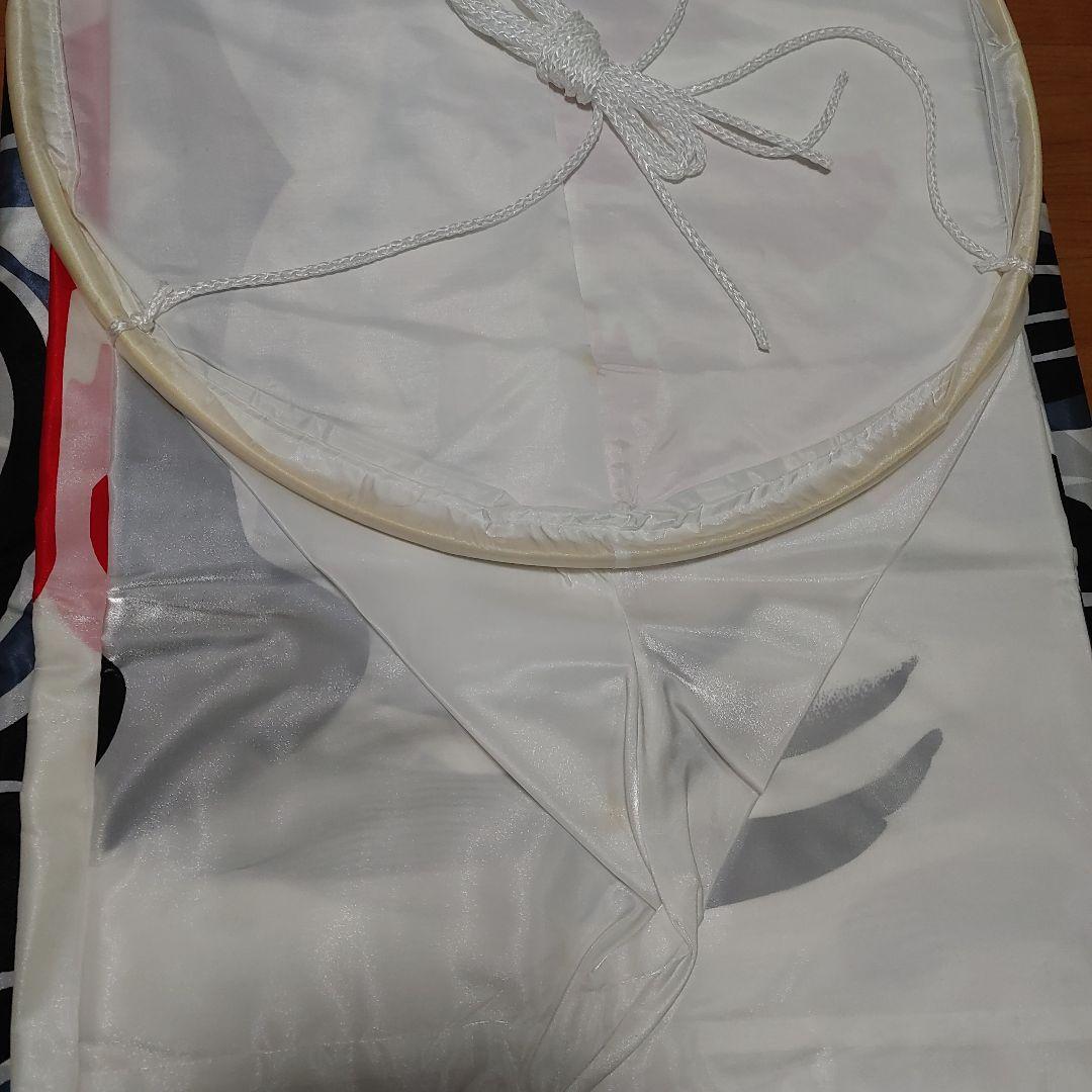 旭*イ様 鯉のぼり 黒10m サテン生地 単品 未使用 シミあり