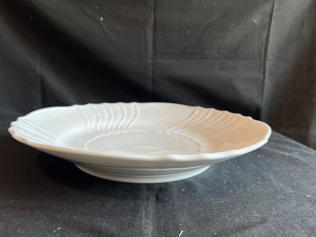 リチャードジノリ　ベッキオホワイト　ラウンドプラター　３種３枚