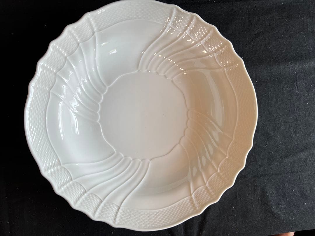 リチャードジノリ　ベッキオホワイト　ラウンドプラター　３種３枚