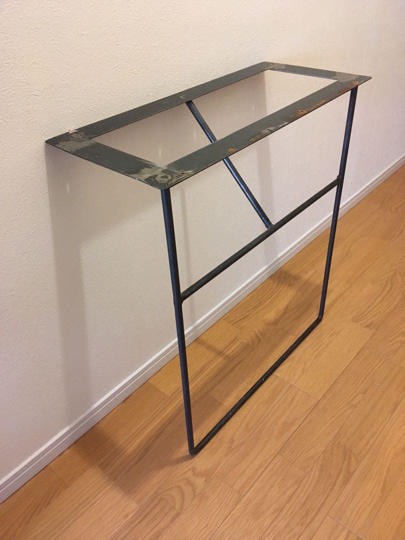 アイアンテーブル脚2本セット（※脚のみの出品です）　古道具　特注品　ヴィンテージ