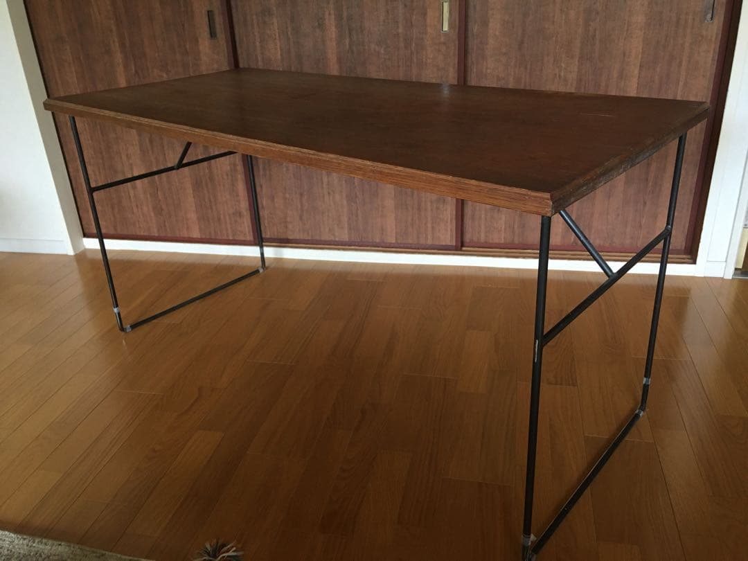 アイアンテーブル脚2本セット（※脚のみの出品です）　古道具　特注品　ヴィンテージ