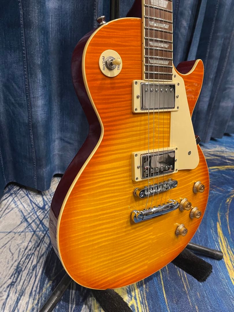 くさっぽバリトラ極上杢　ギブソンバーストレプリカ　レスポール　3.65kg