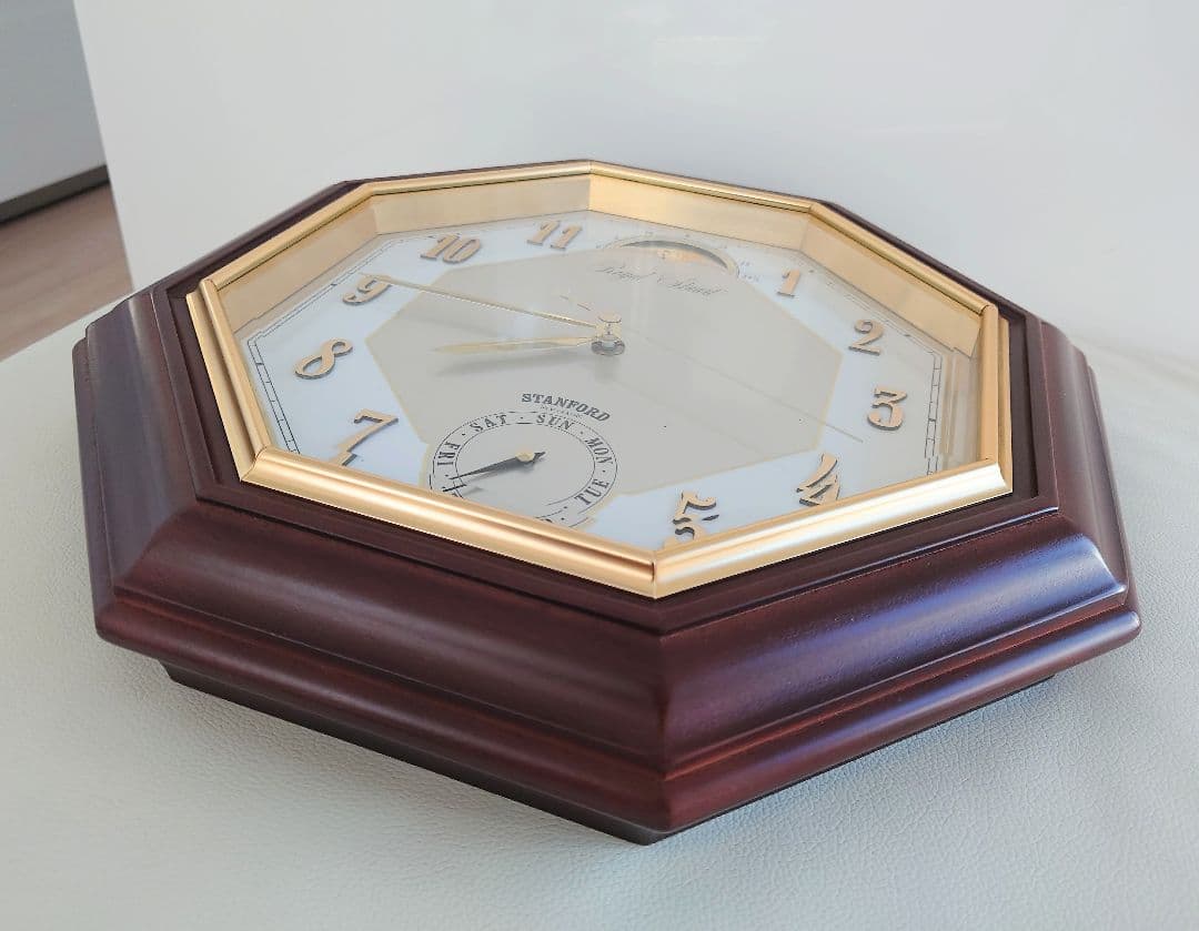  Stuart　リズム時計　ムーンフェイズ掛け時計　4FG502SD