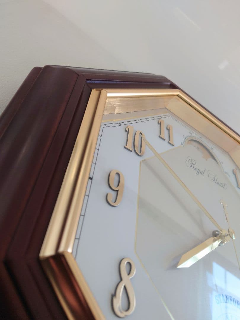  Stuart　リズム時計　ムーンフェイズ掛け時計　4FG502SD