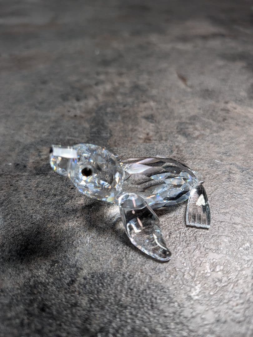 とても可愛い　3点セット　親ペンギン　アシカ　オマケ子ペンギン　スワロフスキー