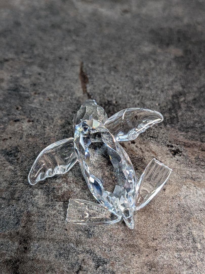 とても可愛い　3点セット　親ペンギン　アシカ　オマケ子ペンギン　スワロフスキー