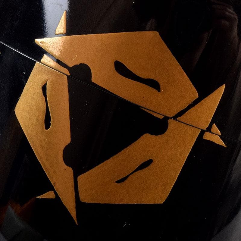 茶道具　輪島塗　喜三誠志作　鱗鶴蒔絵　棗　共箱　V　6914