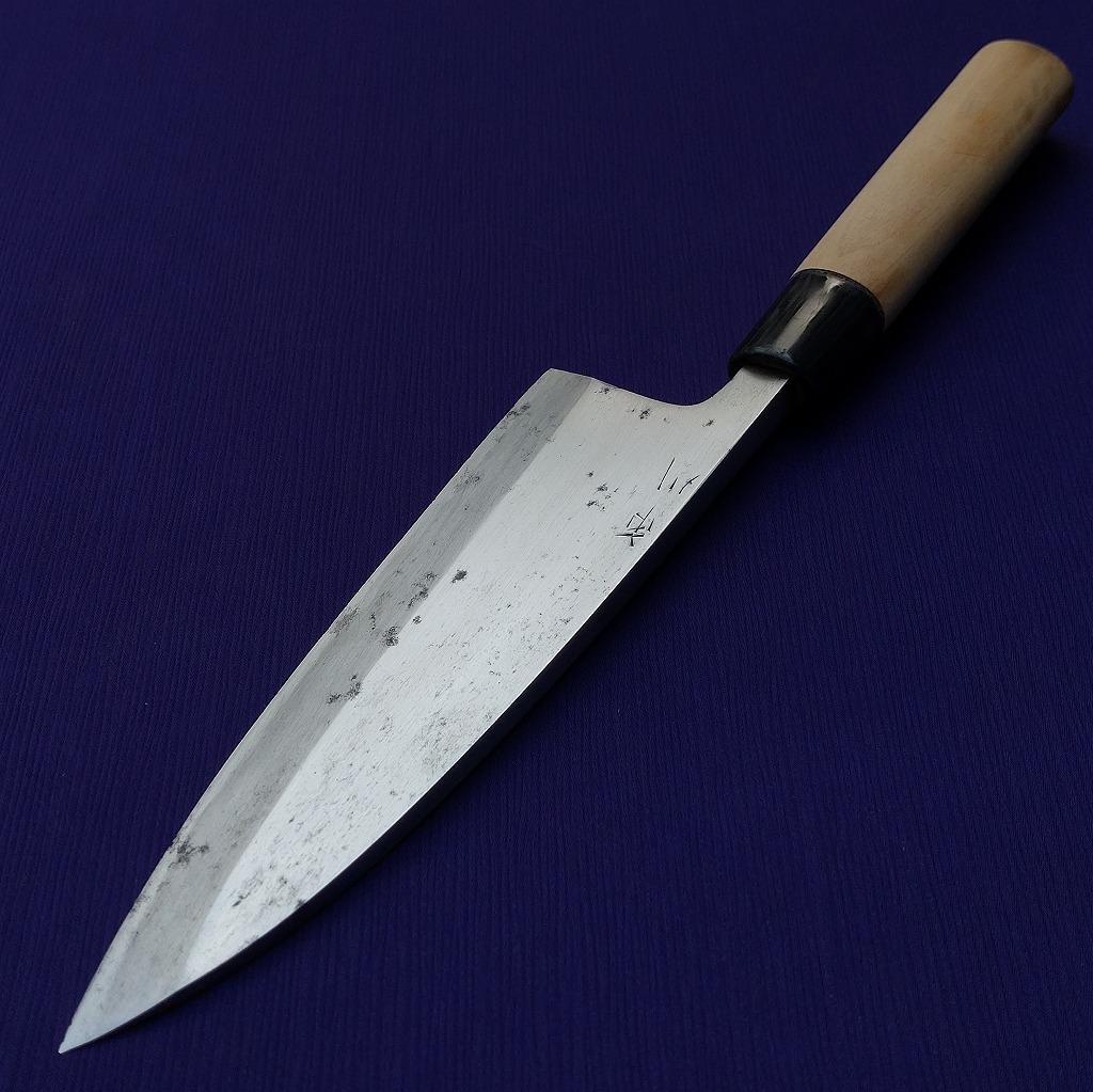 出刃包丁 二見ヶ浦 菊一文字則正 刃長約180㎜ 片刃 庖丁 《0124》