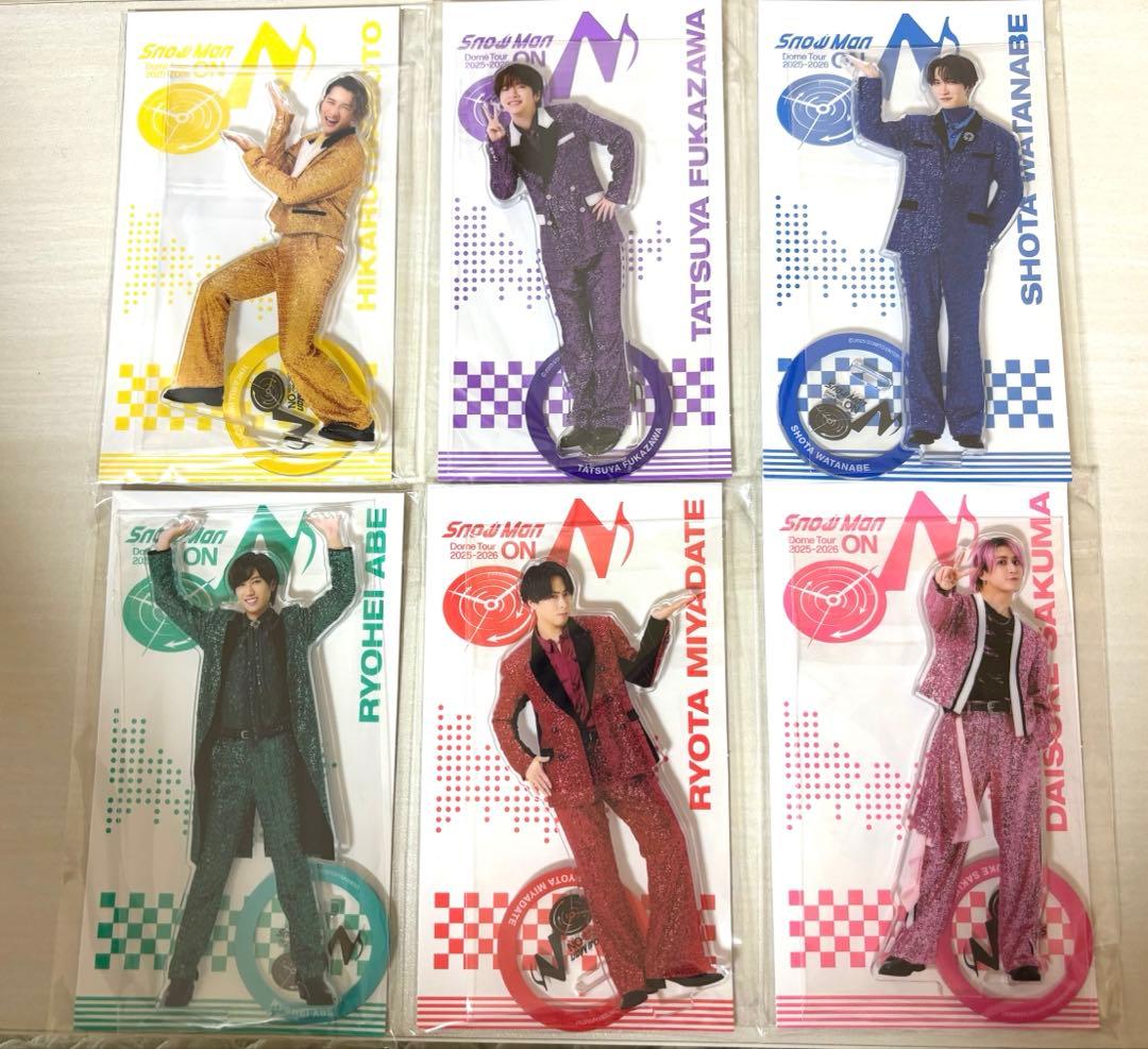 即日発送】SnowMan on アクスタ アクリルスタンド 6人セット - メルカリ