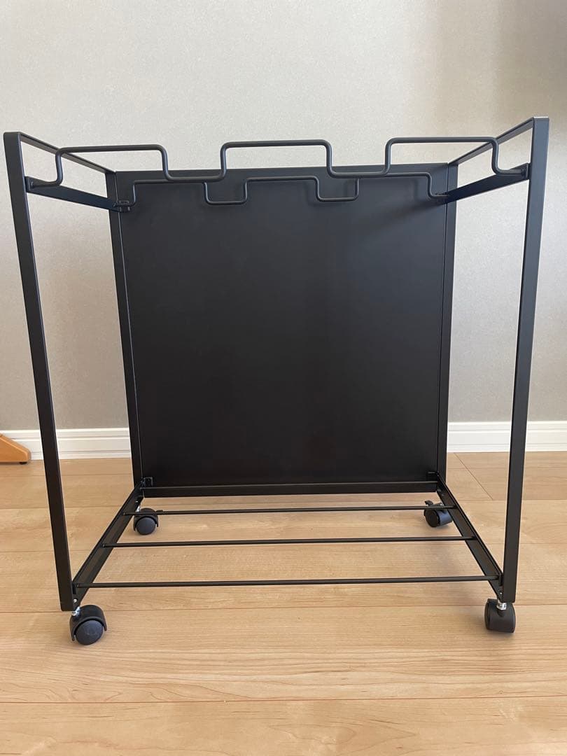 山崎実業　tower 目隠し分別ダストワゴン（3分別）