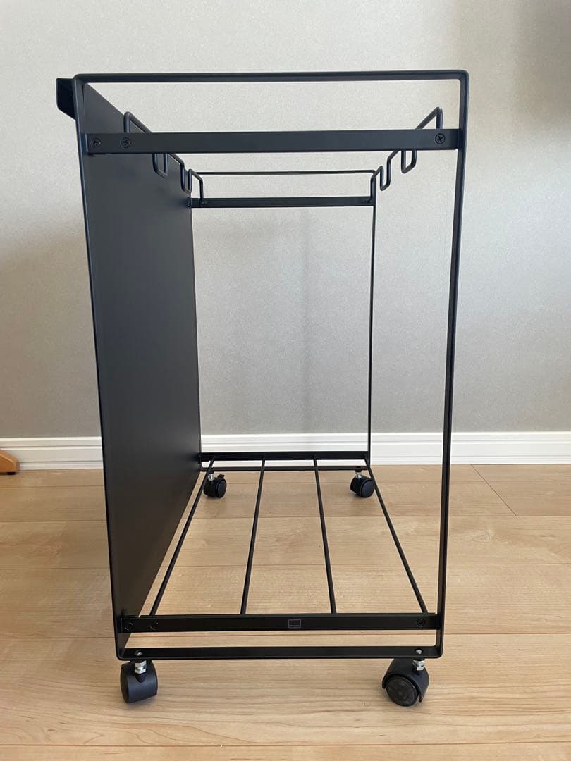 山崎実業　tower 目隠し分別ダストワゴン（3分別）