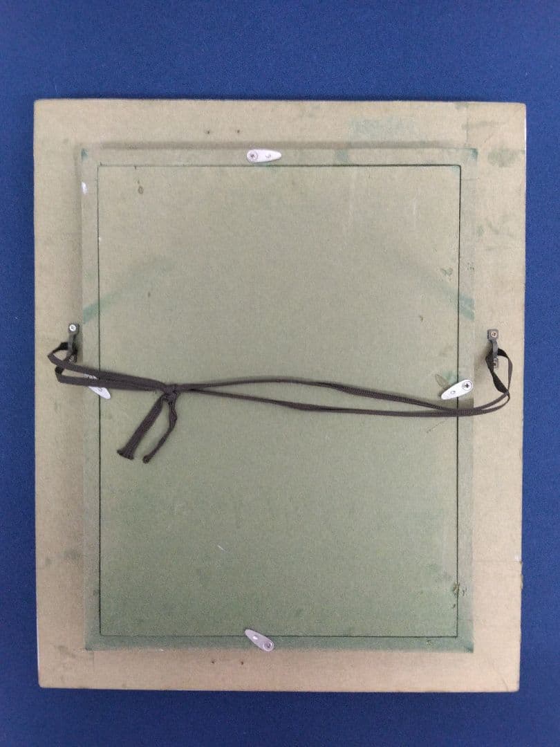 半沢匡夫「薔薇」油彩 サムホール 額