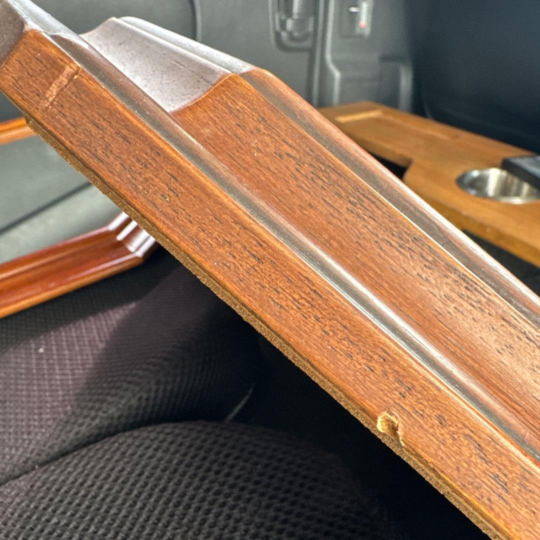 イタリア製 マホガニーフレーム オクタゴンシェイプ 天然木 ウォールミラー