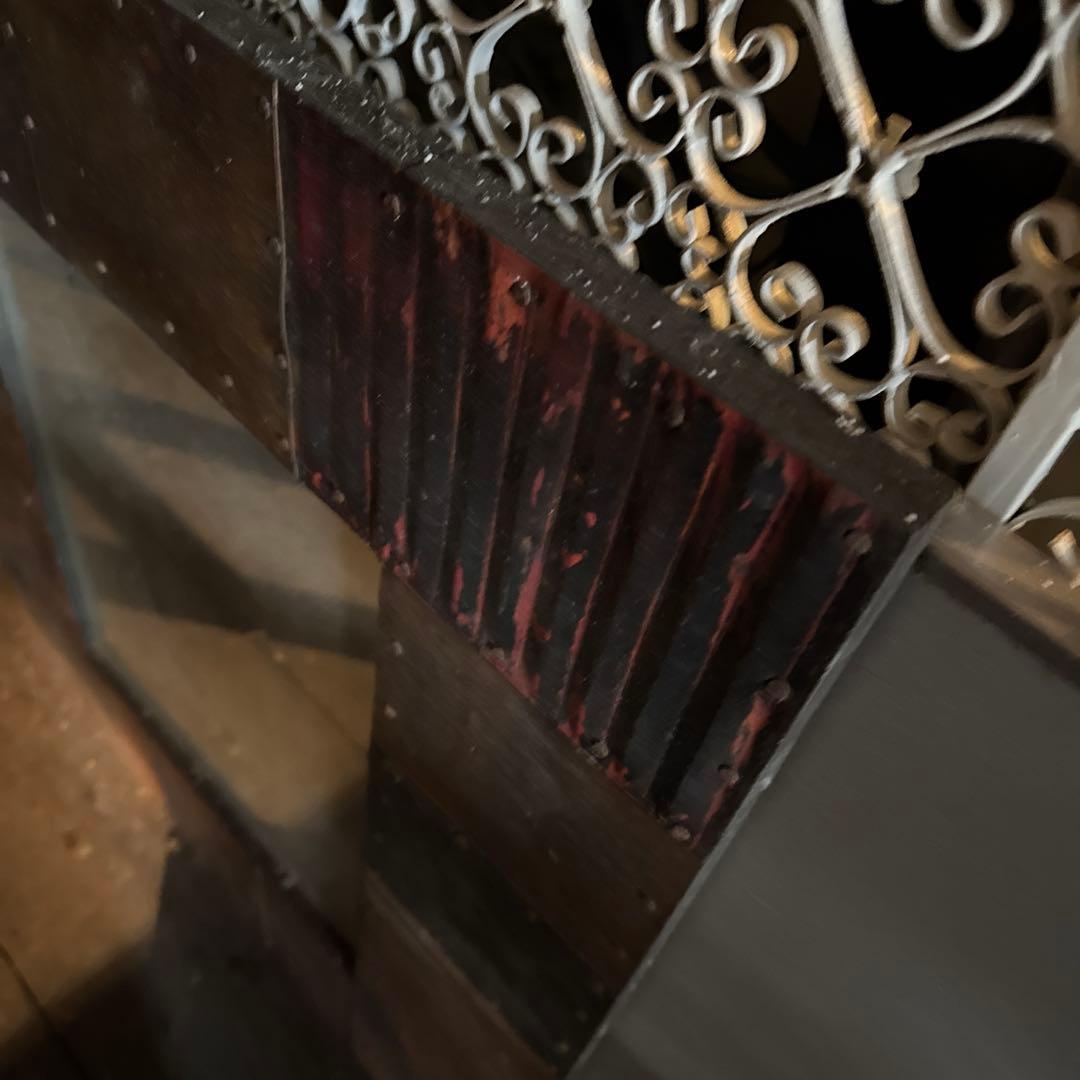 トルコ銅張りミラーS 銅飾り鏡