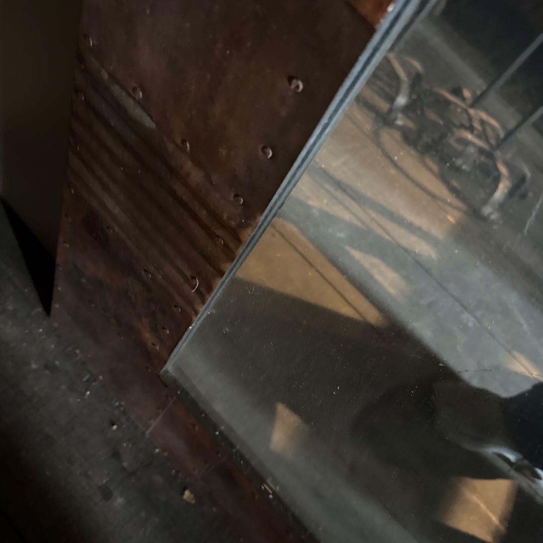 トルコ銅張りミラーS 銅飾り鏡