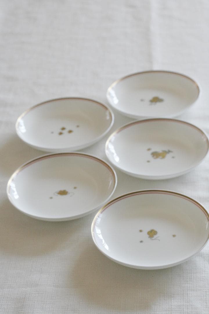 【５枚セット】NIKKO　金沢コレクション　かぐら　小皿　中皿　丸皿