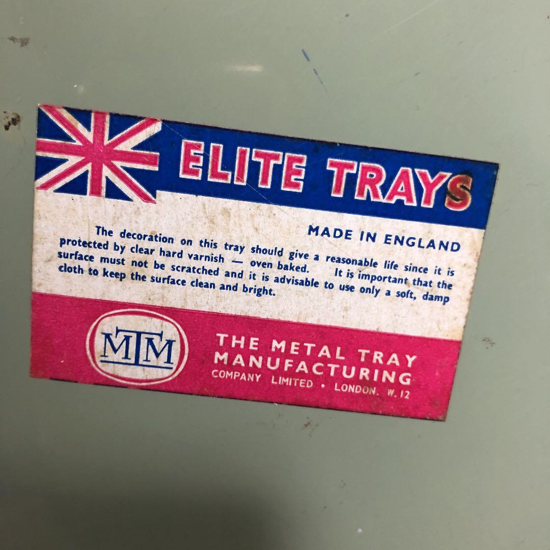 F☆ 昭和レトロ　プレート　お盆　B