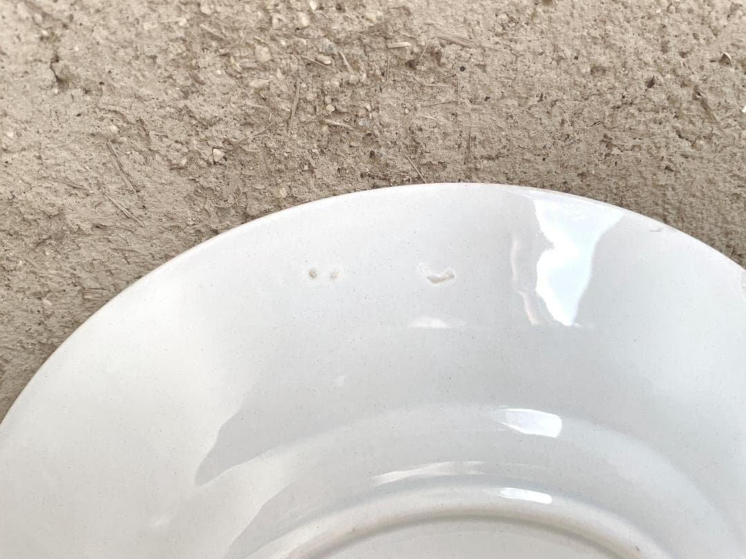 クレイユモントローレリーフ 平皿 N-891/フランスアンティーク