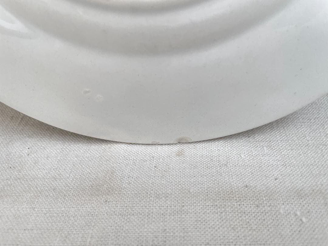 クレイユモントローレリーフ 平皿 N-891/フランスアンティーク