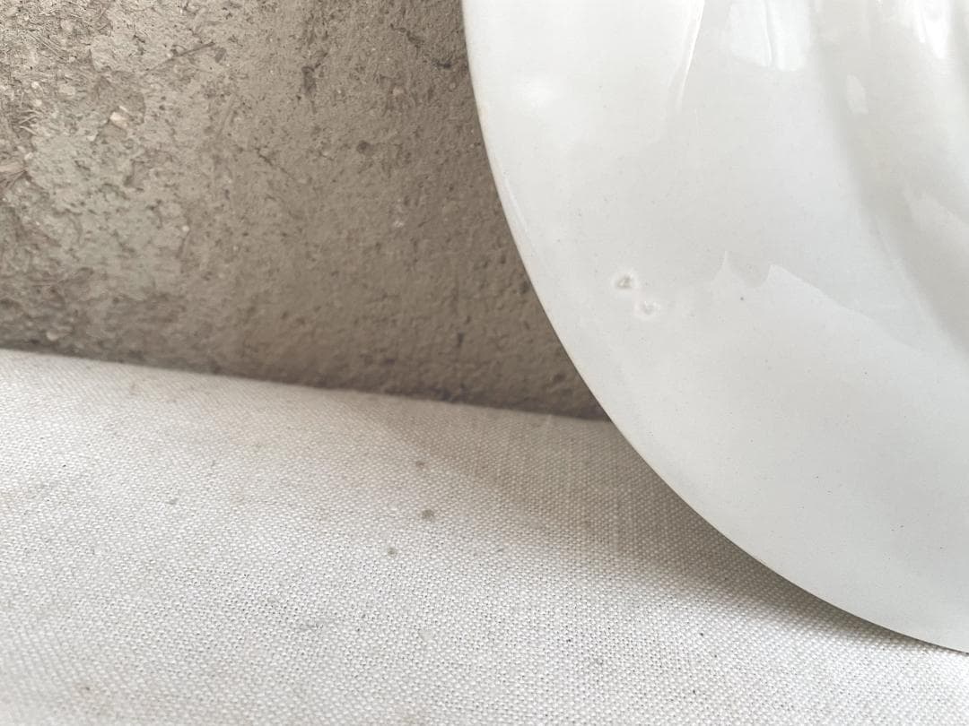 クレイユモントローレリーフ 平皿 N-891/フランスアンティーク