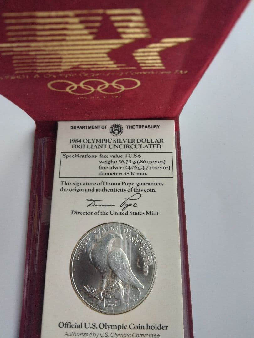 ロサンゼルスオリンピック記念銀貨 3個セット 合計80,19g SV900 - メルカリ