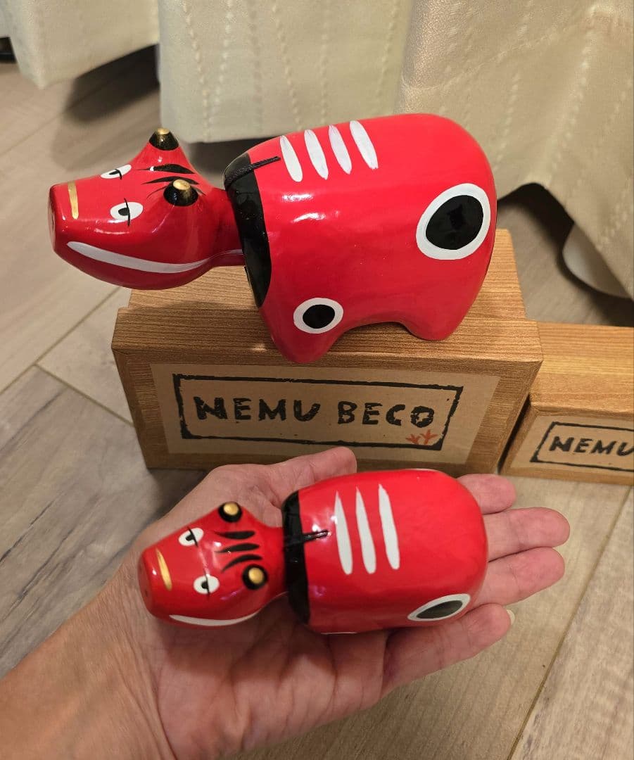 野沢民芸　眠べこ1号　3号セット