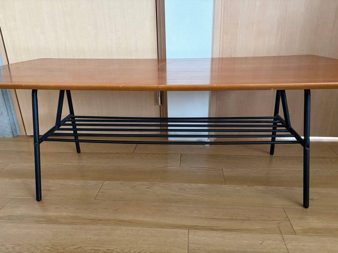 ノーチェ　ウォールナット　アイアン　ローテーブル　センターテーブル　NOCE