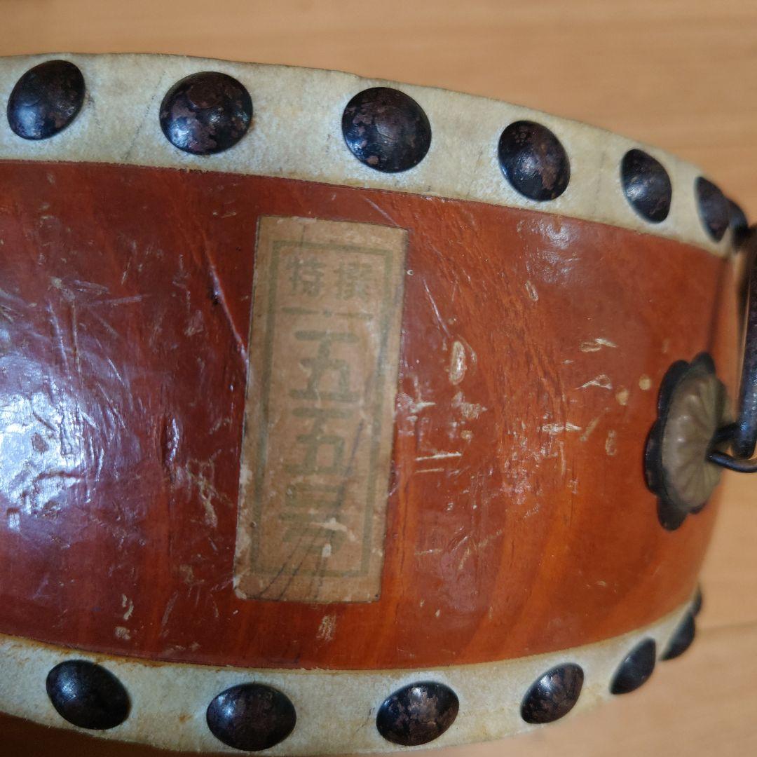 非常に古い和太鼓　アンティーク　昭和レトロ