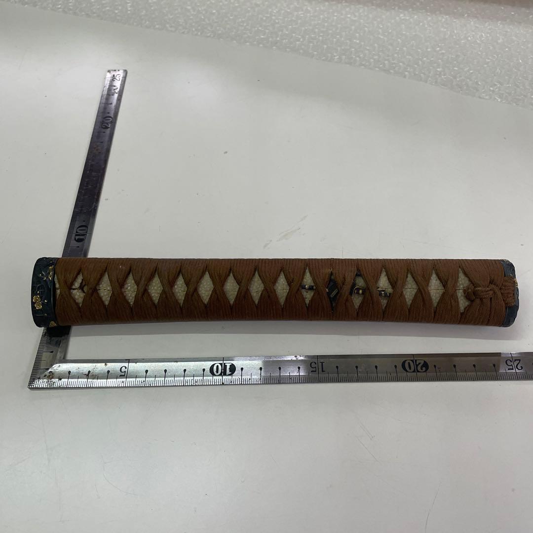 AKa7071珍品日本刀古い目貫兜つくし蟹？3セット刀装具当時物