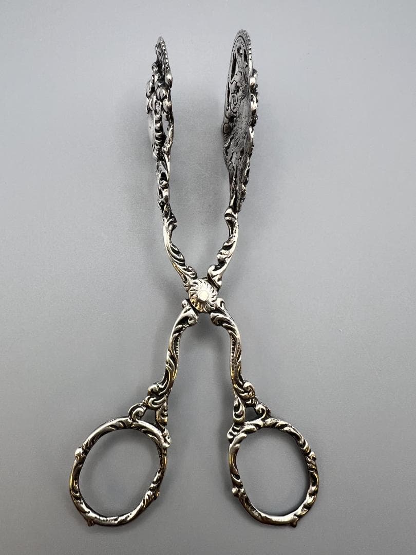 ビンテージ北欧雑貨/スウェーデンで見つけた/シルバー製/トング　重量約32.7g