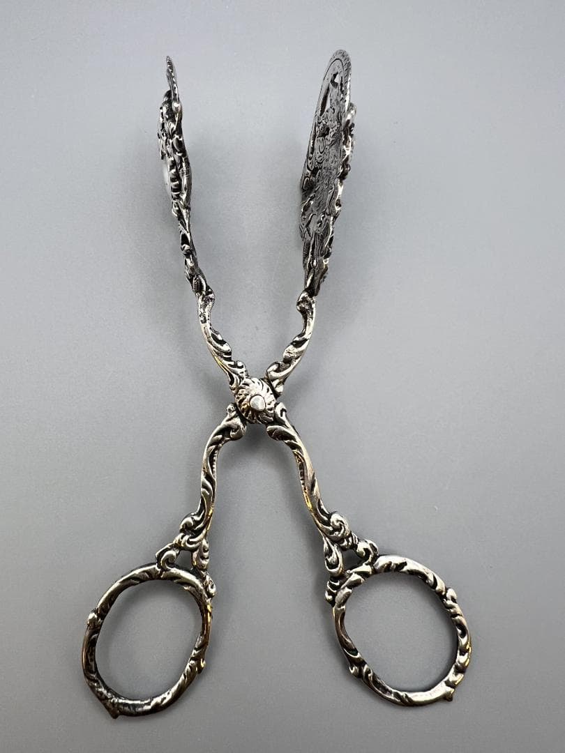 ビンテージ北欧雑貨/スウェーデンで見つけた/シルバー製/トング　重量約32.7g