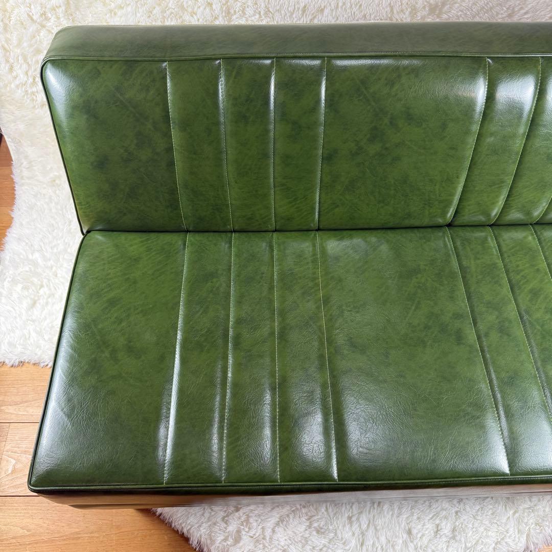【極美品✨️niko and ...】クラシックダイニング ソファ グリーン
