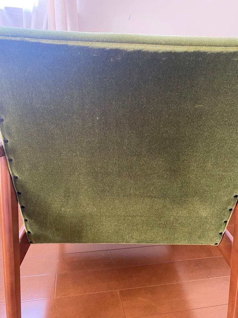 【送料込】カリモク60 Ｋチェア（モケットグリーン）