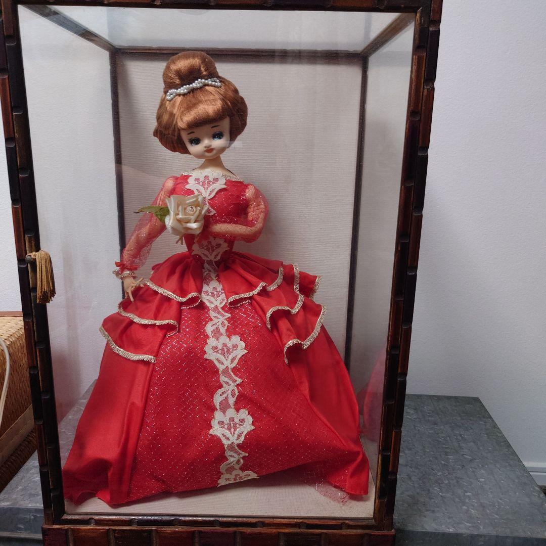 フランス人形 ガラスケース入り 昭和レトロ - メルカリ