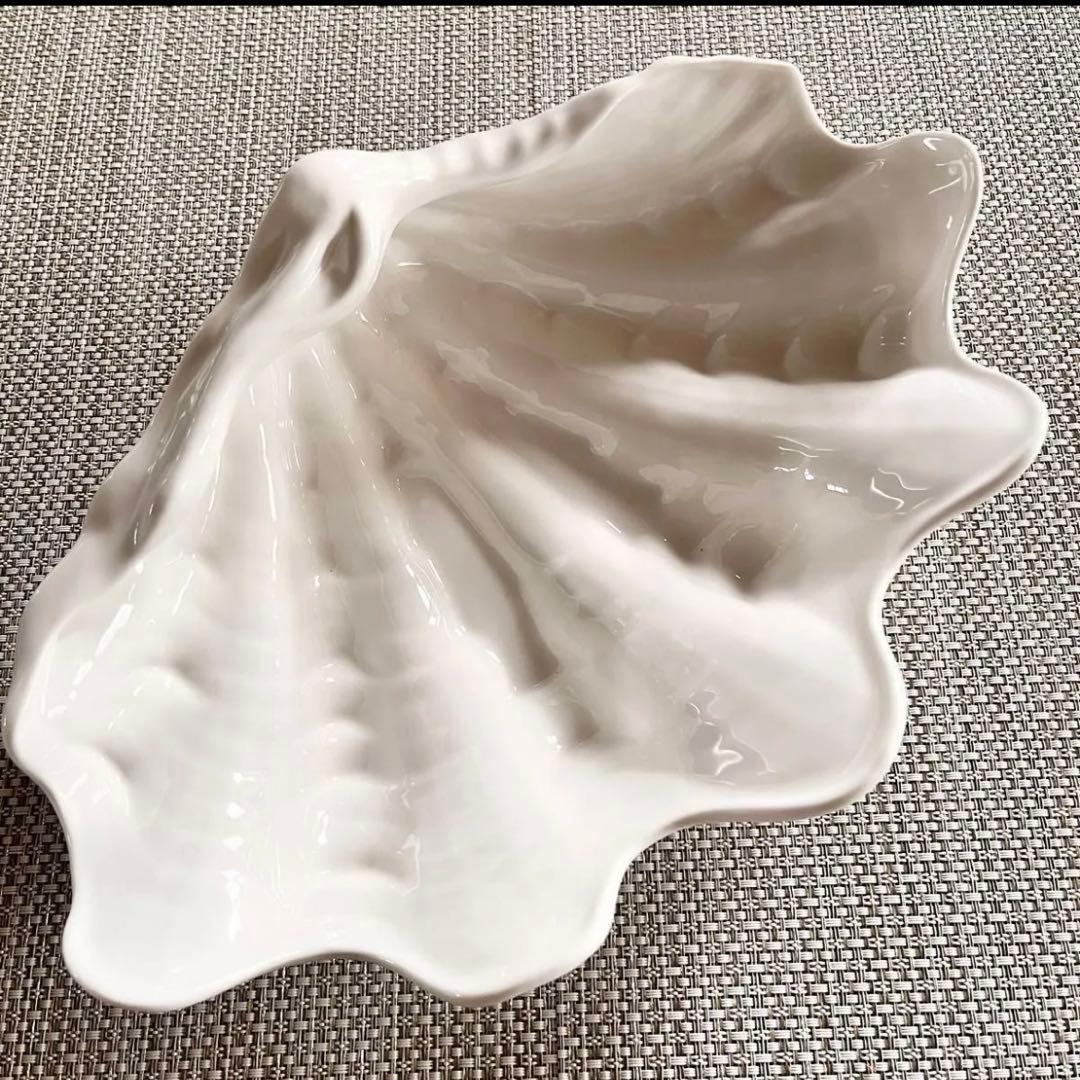 《未使用》 ウェッジウッド 貝殻型皿 ノーチラスコレクションレア