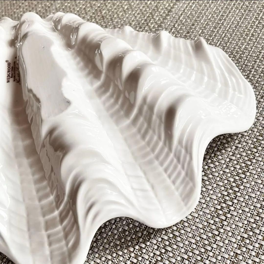 《未使用》 ウェッジウッド 貝殻型皿 ノーチラスコレクションレア