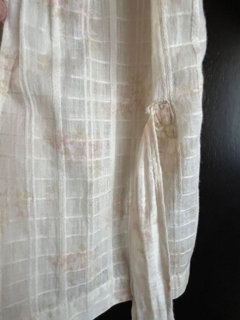 【貴重】アンティークエプロンドレス　ジュモードレス　アンティークビスクドールに