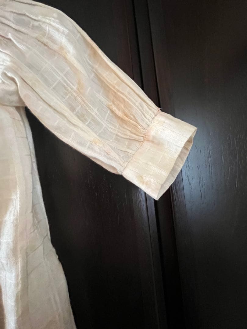 【貴重】アンティークエプロンドレス　ジュモードレス　アンティークビスクドールに