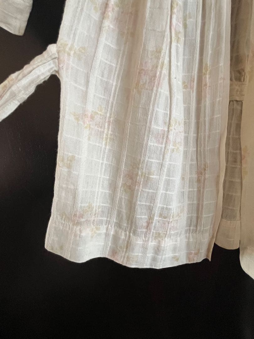 【貴重】アンティークエプロンドレス　ジュモードレス　アンティークビスクドールに