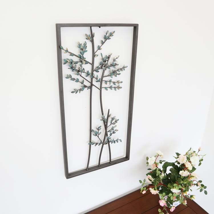 壁飾り アイアン枝葉