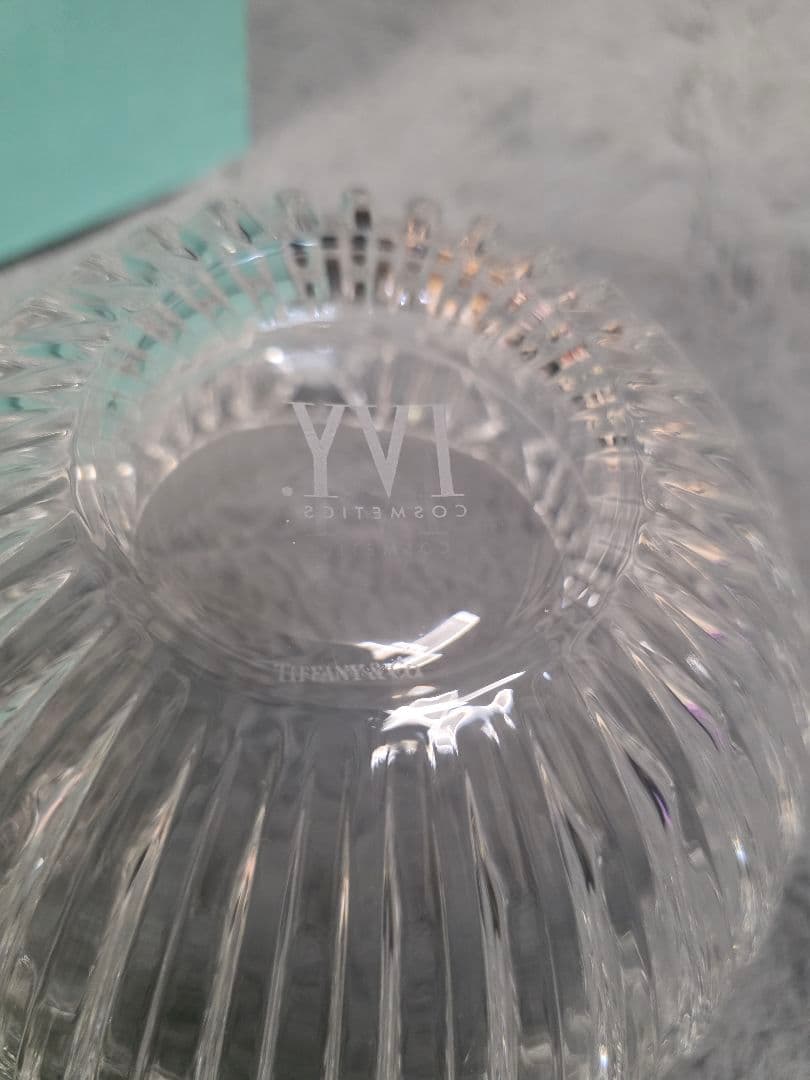 TIFFANYIVY クリアガラス 円形プレート 箱付き - メルカリ