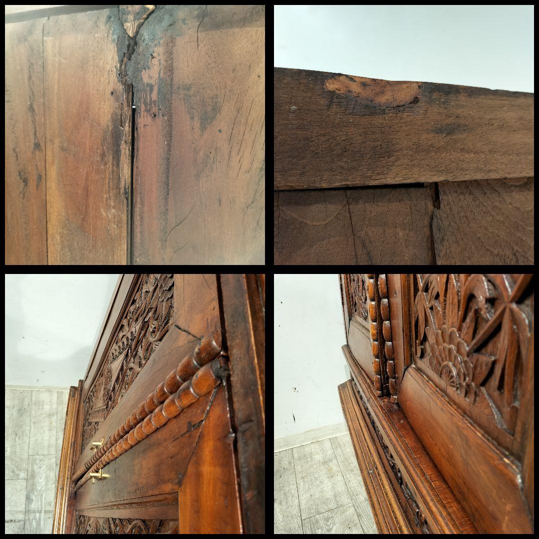 M●年始Sale東名 総無垢　アンティークキャビネット　アジアン　什器