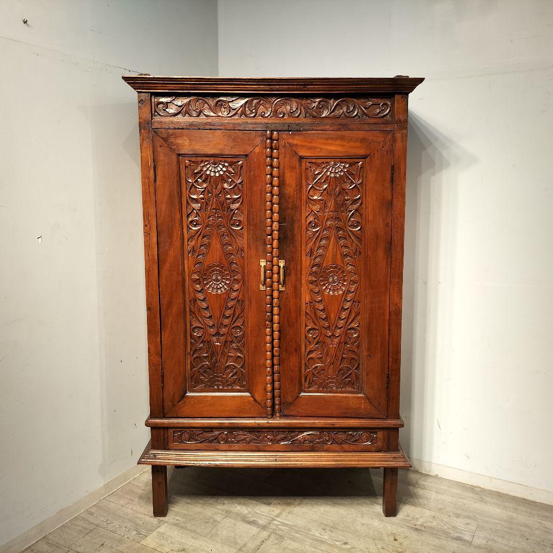 M●年始Sale東名 総無垢　アンティークキャビネット　アジアン　什器