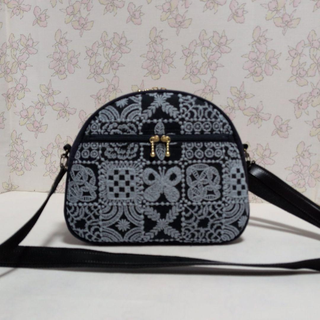 ミナペルホネン　ハンドメイド　バッグ　ショルダーバッグ　forest tile