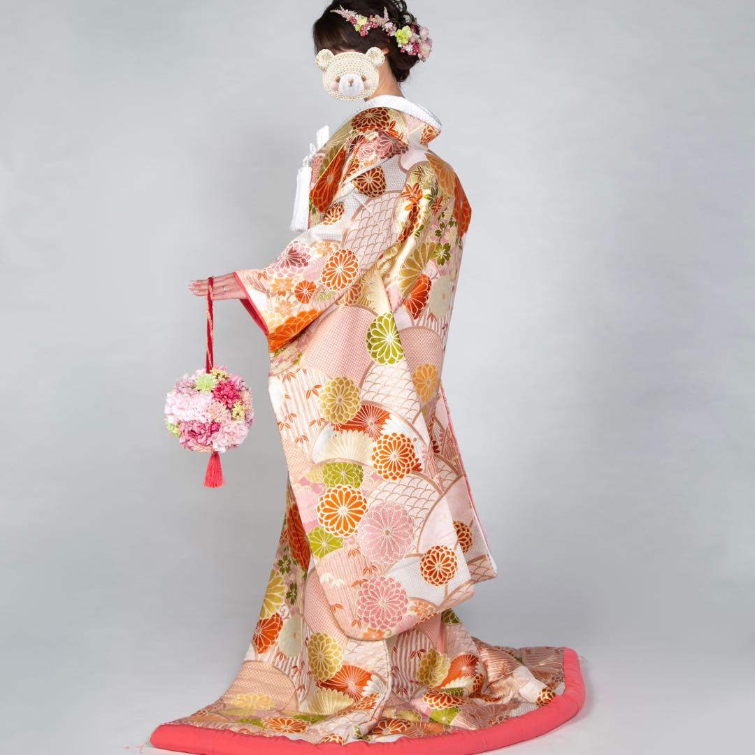 定価2万5千円　和装　ボールブーケ　造花　ピンク系　ウェディング　手鞠　フォト