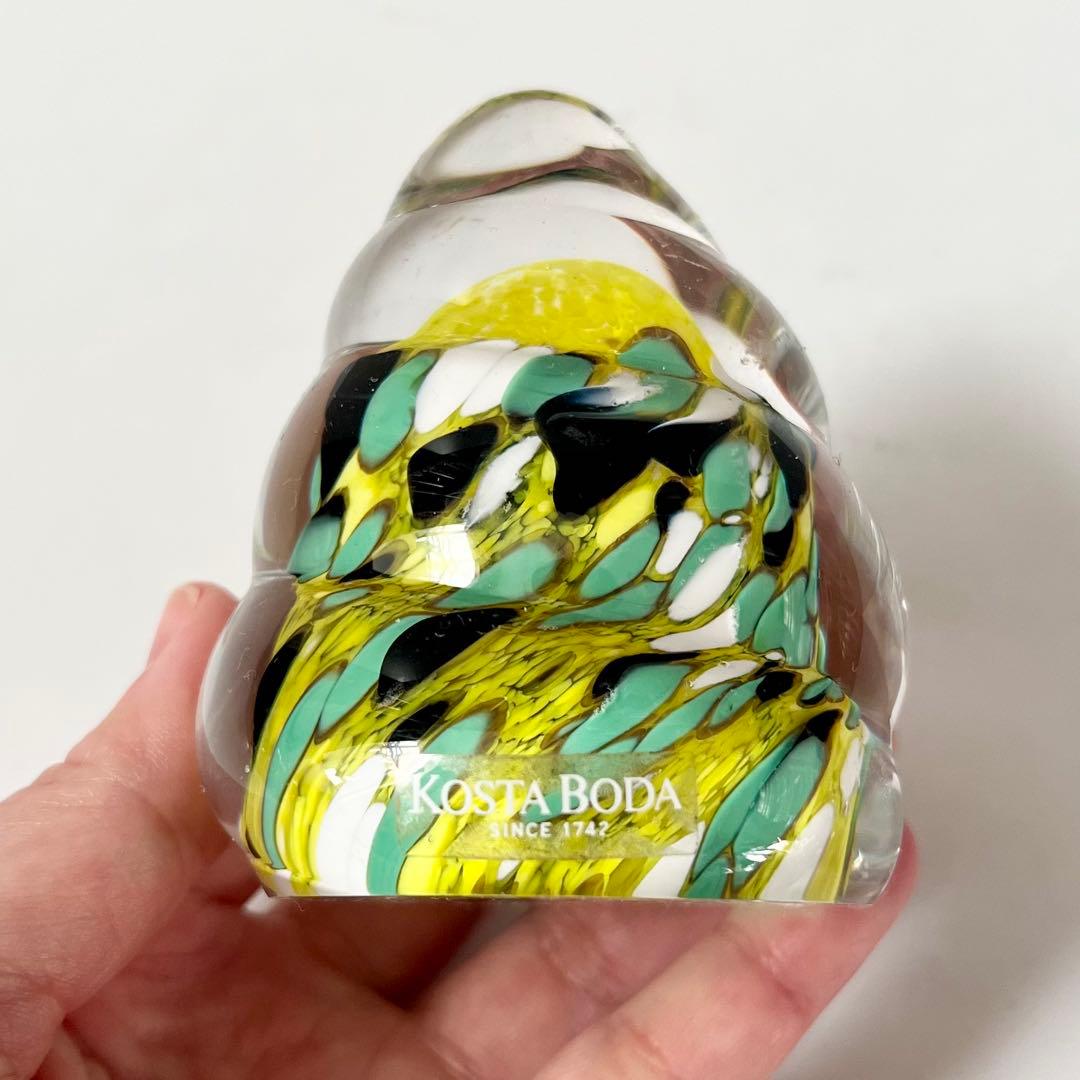 KOSTA BODA コスタボダ ガラス オブジェ ペーパーウェイト 置物 - メルカリ