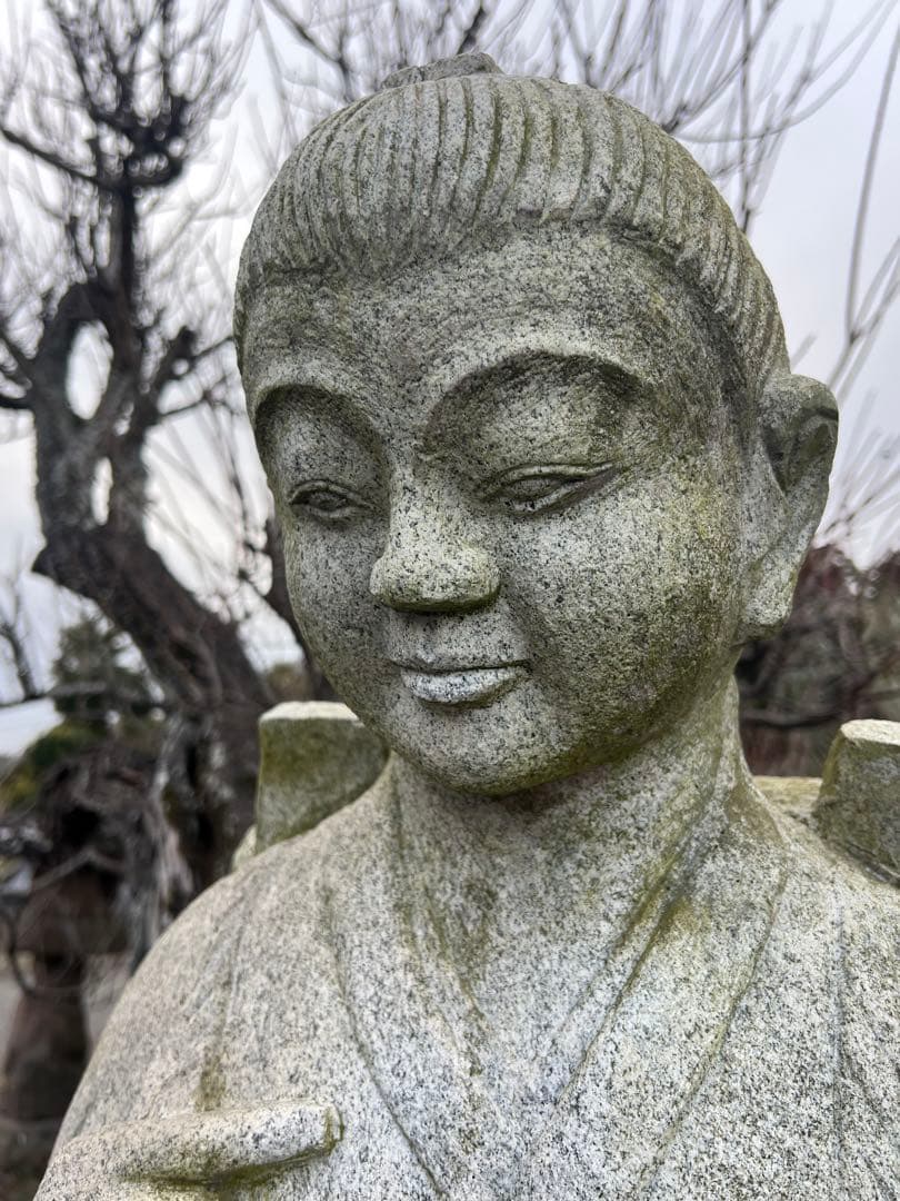 二宮金次郎　石像　御影石　オブジェ 骨董品　庭石　引き取り希望　鹿児島