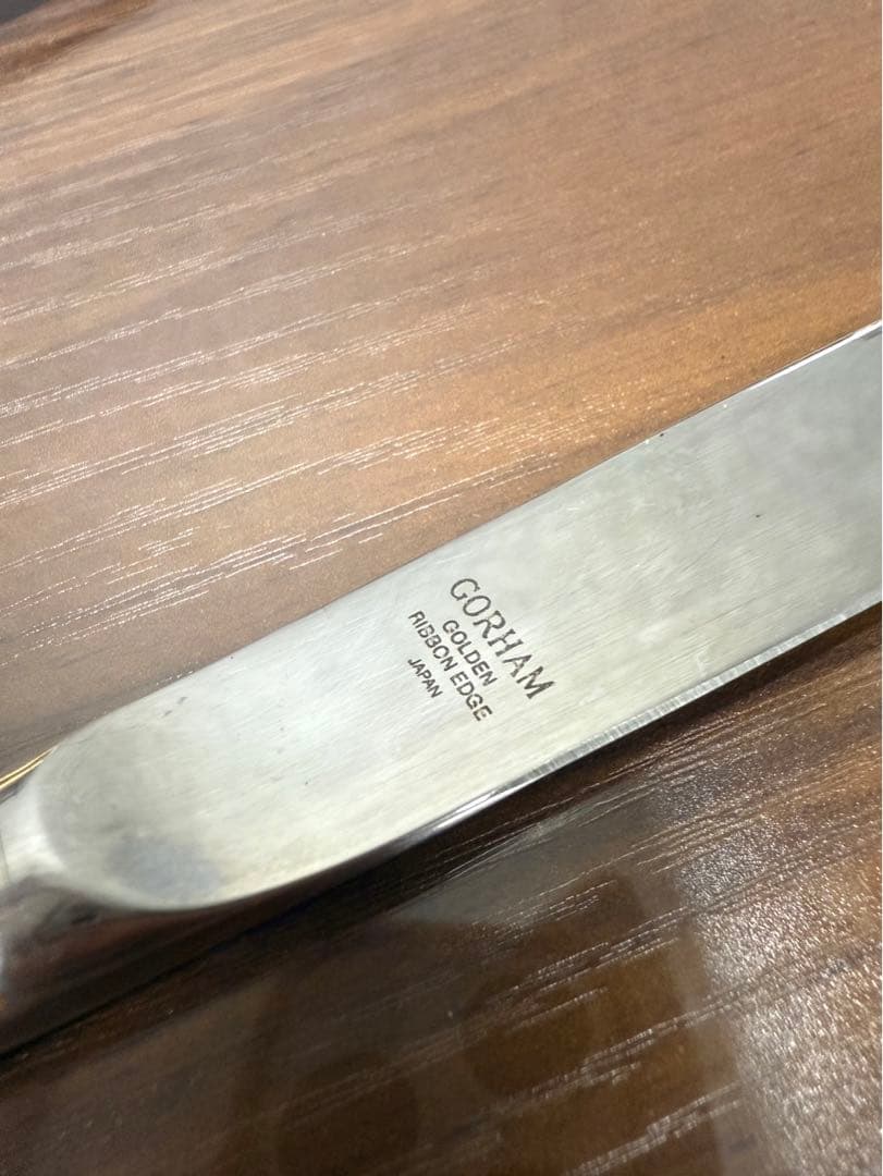 Gorham ゴールデンリボンエッジ カトラリーセット　各6本　合計30本セット